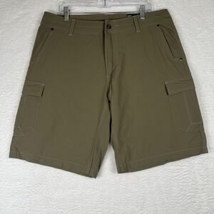 Kuhl Cargo Shorts Hiking Outdoor Tan Nylon Spandex Blend Men's Size 38